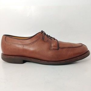 Allen Edmonds Stockbridge Brown Leather Split Moc Toe Derby Oxfords Mens 13 B